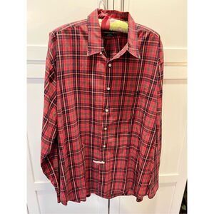 Ralph Lauren Golf Men’s Tilden Plaid Button Down Shirt Sz XL